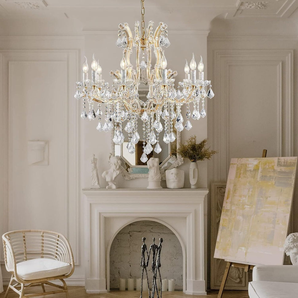 Jaleena 15 - Light Crystal Dimmable Tiered Chandelier