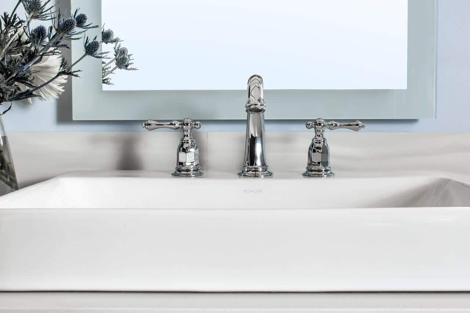 KOHLER Kelston Widespread Bathroom Sink Faucet, Drain Included, 3 Hole