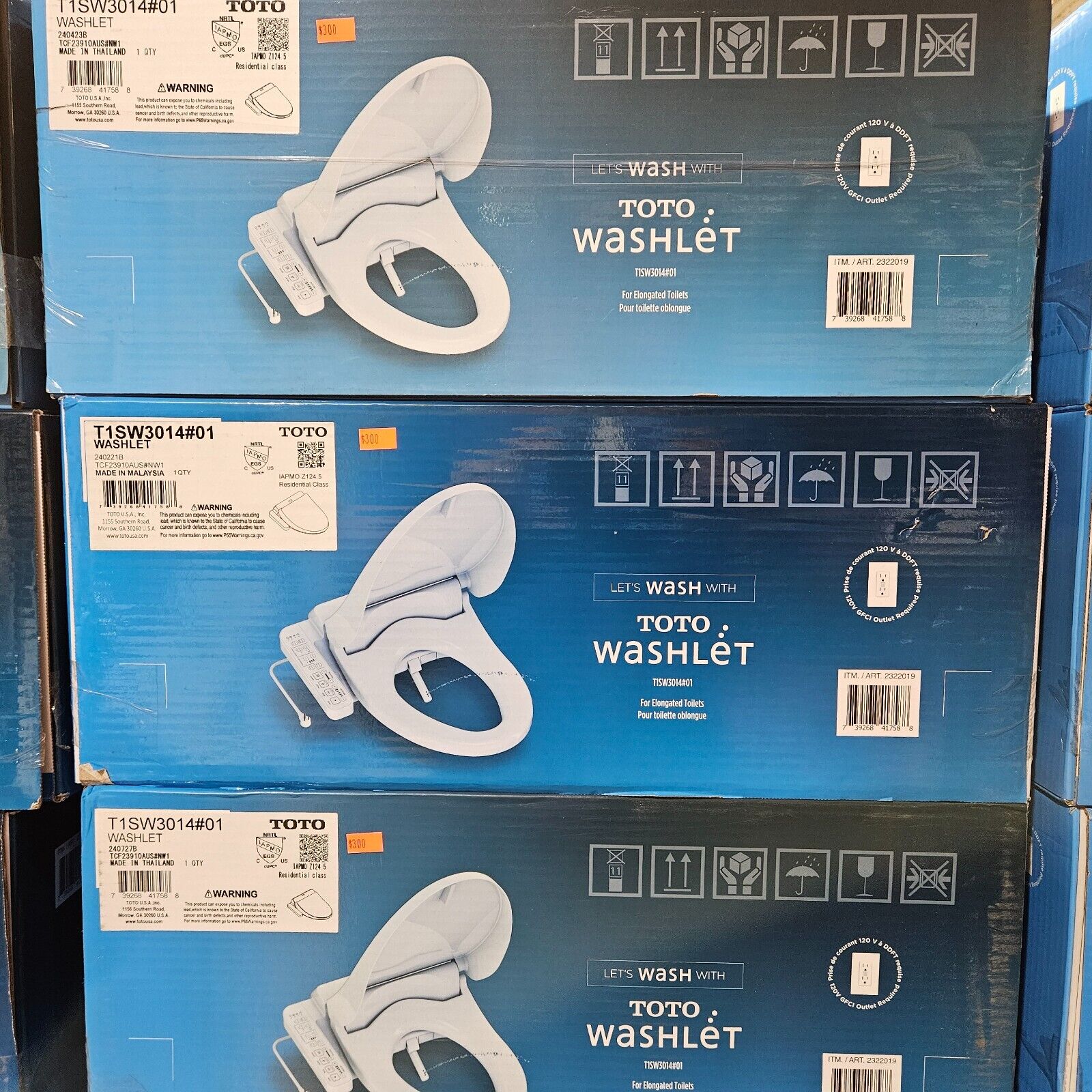 Toto T1SW3014#01 Washlet Bidet Seat for Elongated Toilets **NEW IN Box**