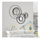 Switch Rustic Black Metal 9-Ring large &amp; Small Mirrors for Modern Wall Decor 3 image