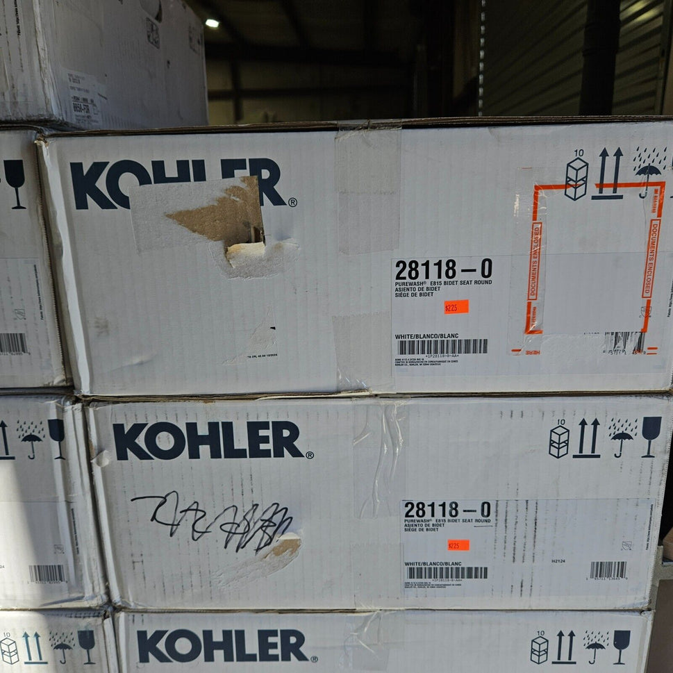 Kohler PureWash Elongated Bidet Toilet Seat w/Remote 28119-0  E815 - White - New
