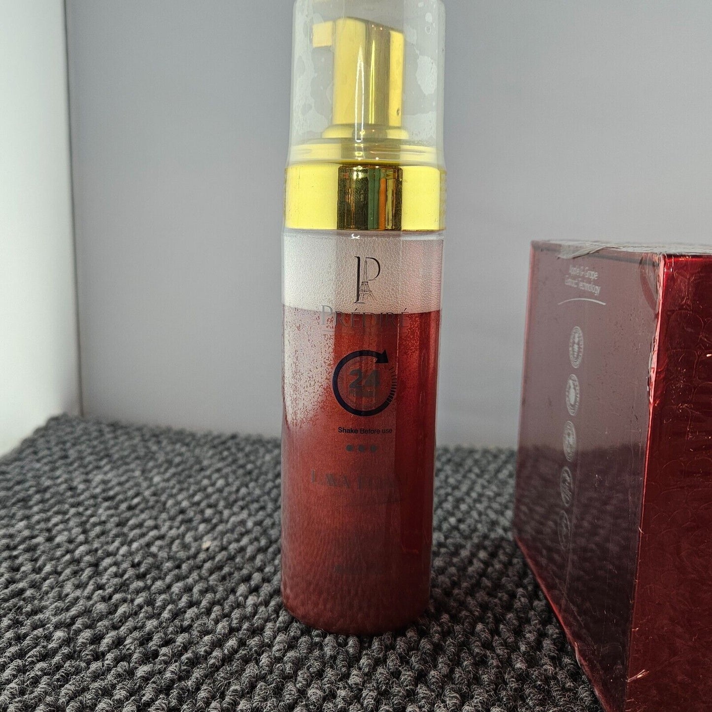 Predire Paris Red Wine Intensive Cream 50ml and Red Lava Face Cleanser
