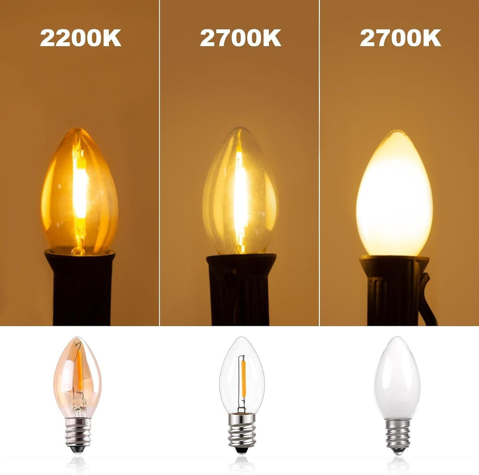 NEW Feit Electric 7Watt WHITE Night Light Bulbs 2-pack