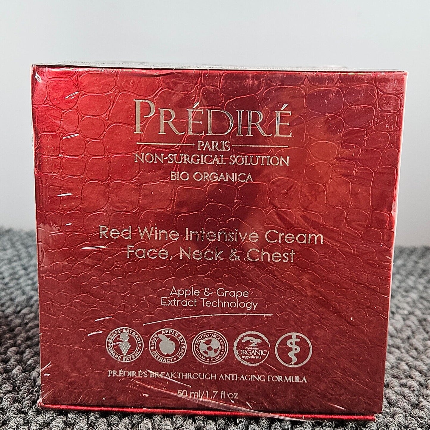Predire Paris Red Wine Intensive Cream 50ml and Red Lava Face Cleanser