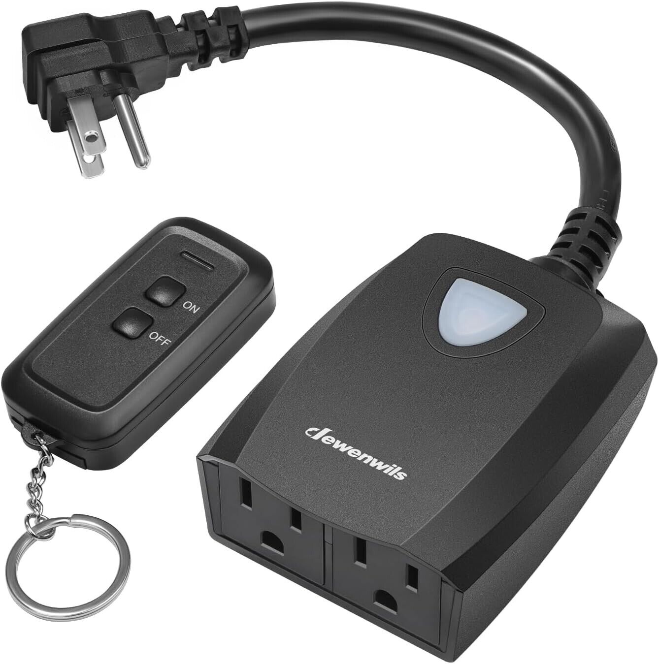 Lewenwils Outdoor Remote Control Outlet 3-pk